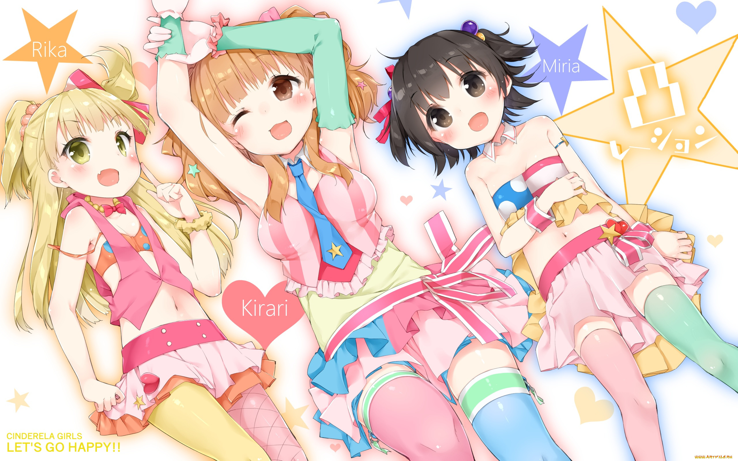 , idolm@ster, , moroboshi, kirari, shiina-2265, idolmaster, cinderella, girls, jougasaki, rika, akagi, miria, 